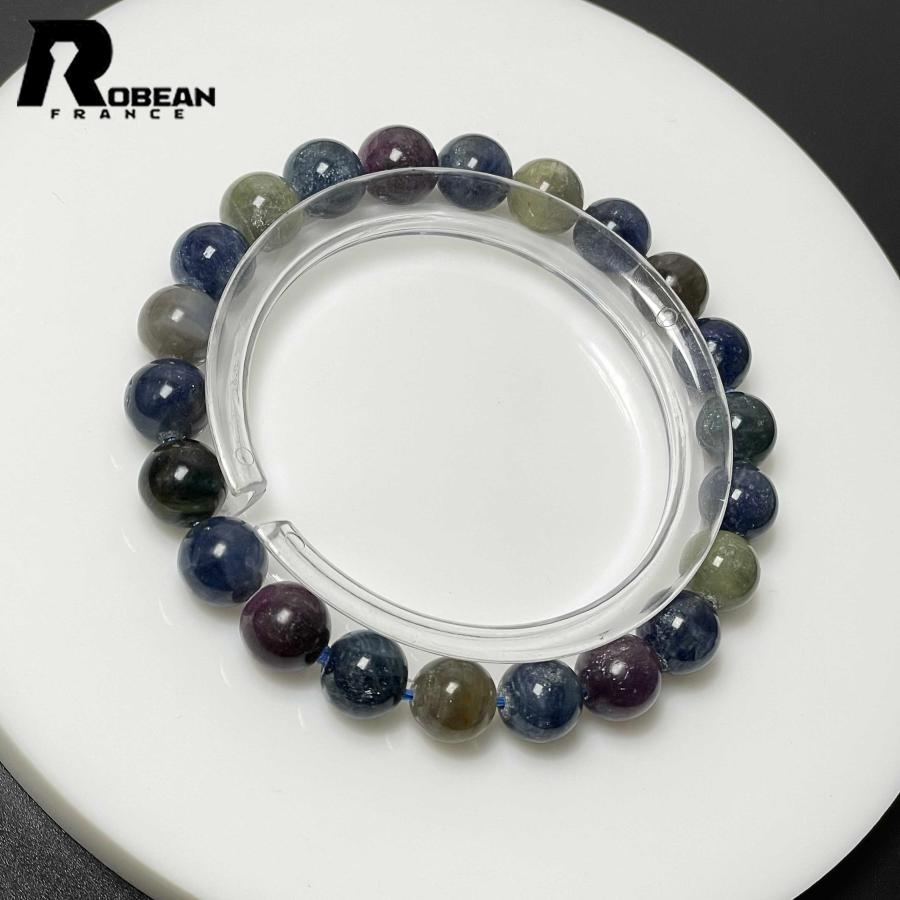 逸品 EU製★ROBEAN・サファイア★パワーストーン アクセサリー 天然石 青玉 きれいめ プレゼント 約8.5-8.8mm M1221798_2