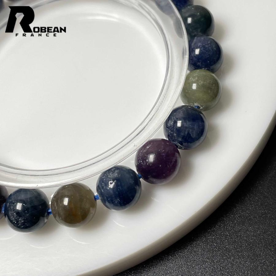 逸品 EU製★ROBEAN・サファイア★パワーストーン アクセサリー 天然石 青玉 きれいめ プレゼント 約8.5-8.8mm M1221798_3