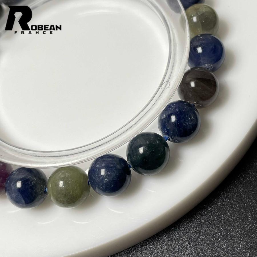 逸品 EU製★ROBEAN・サファイア★パワーストーン アクセサリー 天然石 青玉 きれいめ プレゼント 約8.5-8.8mm M1221798_5