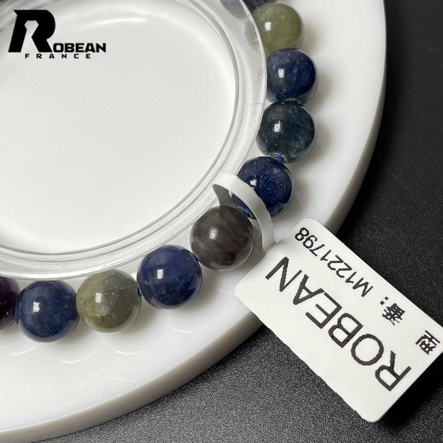 逸品 EU製★ROBEAN・サファイア★パワーストーン アクセサリー 天然石 青玉 きれいめ プレゼント 約8.5-8.8mm M1221798_7