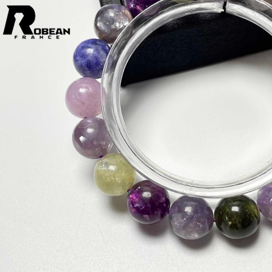 逸品 EU製☆ROBEAN・カラフルマイカ☆雲母 ブレスレット 天然石 
