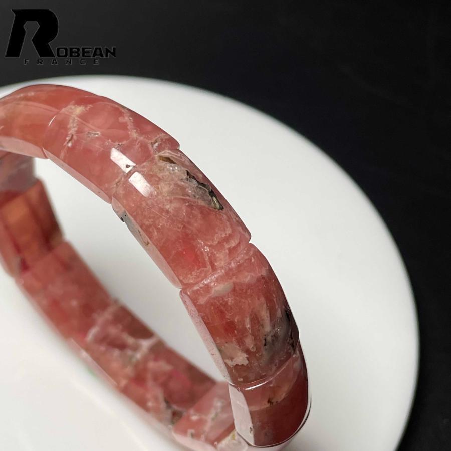 綺麗 EU製★ROBEAN・インカローズ・バングル★パワーストーン 天然石 プレゼント バラ色 癒し 浄化 16*12.2*6.4mm M084220_6