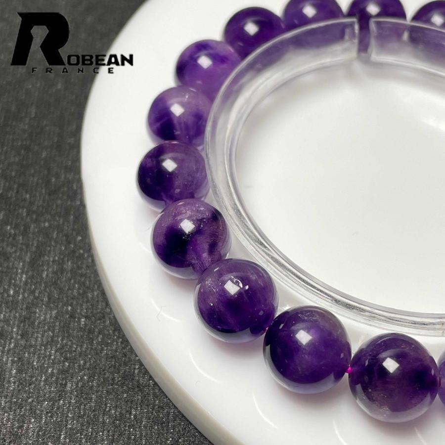 逸品 EU製★ROBEAN・パープルスーパーセブン★パワーストーン ブレスレット 天然石 綺麗 お守り ギフト  10.3-10.6mm M1030899の画像