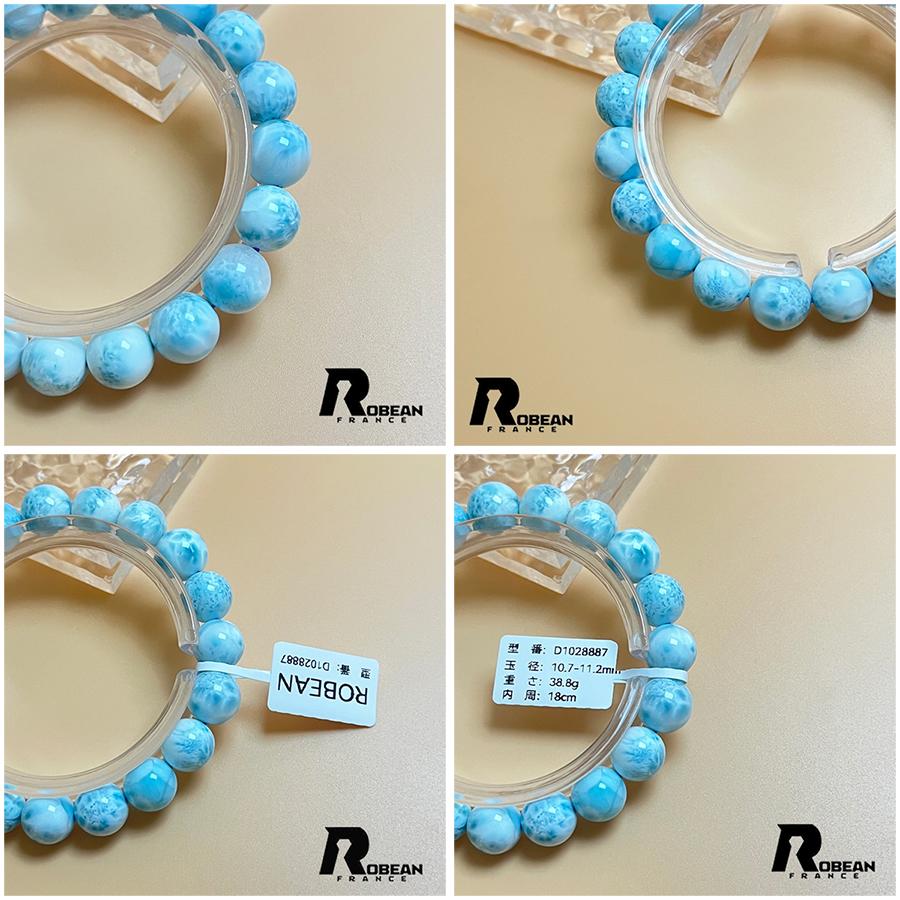 夢色 EU製 ★ROBEAN・ドミニカ共和国産のラリマー★パワーストーン ブレスレット 天然石 開運 金運 綺麗  アクセサリー レディース メンズの画像