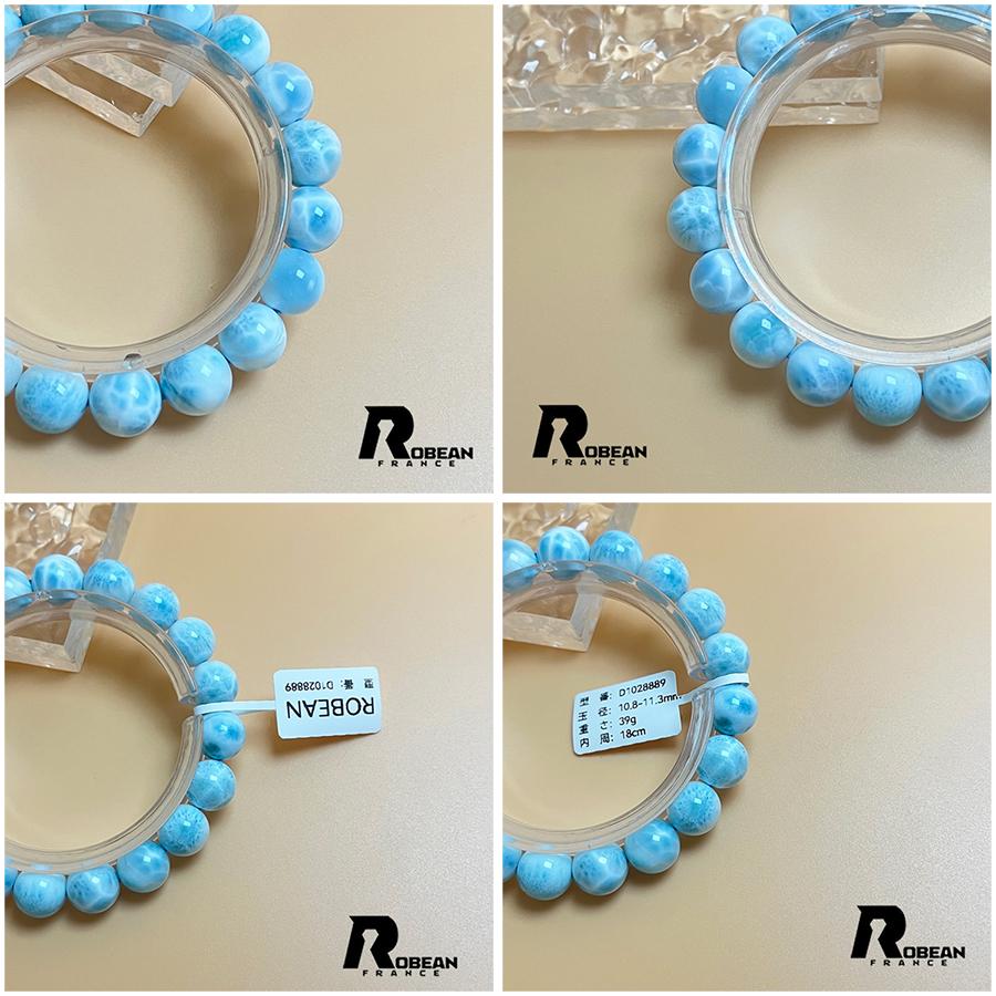 夢色 EU製 ★ROBEAN・ドミニカ共和国産のラリマー★パワーストーン ブレスレット 天然石 開運 金運 綺麗  アクセサリー レディース メンズの画像