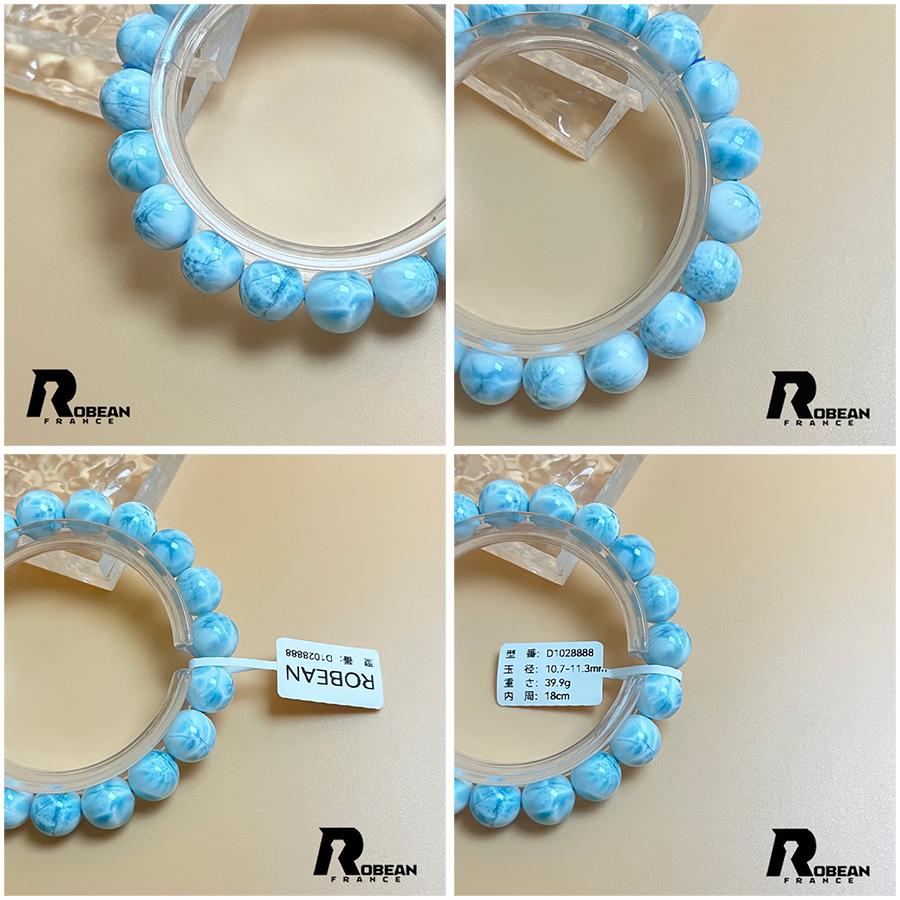 夢色 EU製 ★ROBEAN・ドミニカ共和国産のラリマー★パワーストーン ブレスレット 天然石 開運 金運 綺麗  アクセサリー レディース メンズの画像