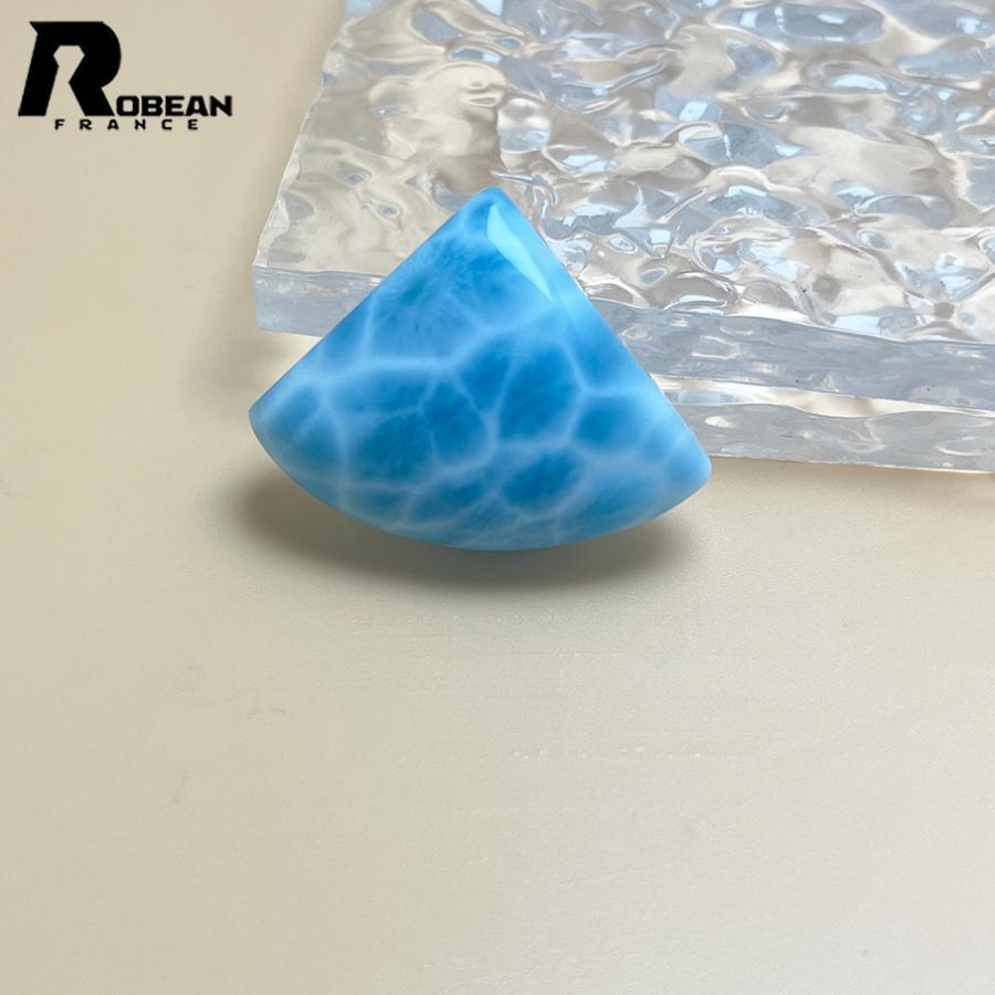 上級 EU製★ROBEAN・ラリマーペンダント★パワーストーン アクセサリー 天然石 高級 綺麗 お守り 約36*27.5*12.3mm D0308497