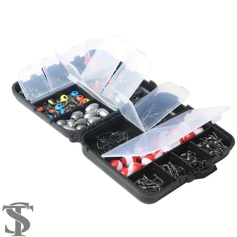 並行輸入品 釣りアクセサリーセット タックルボックス付き 263PCS/SET