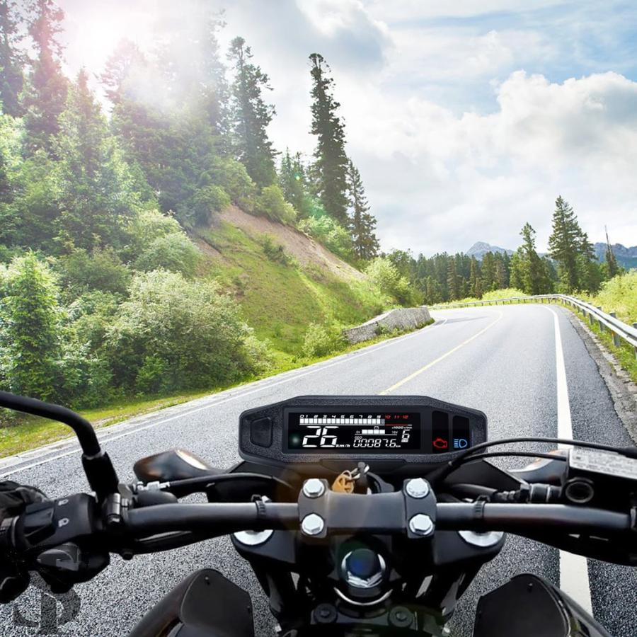 並行輸入品 バイクデジタルダッシュ汎用 GPS スピードメーター KM/H