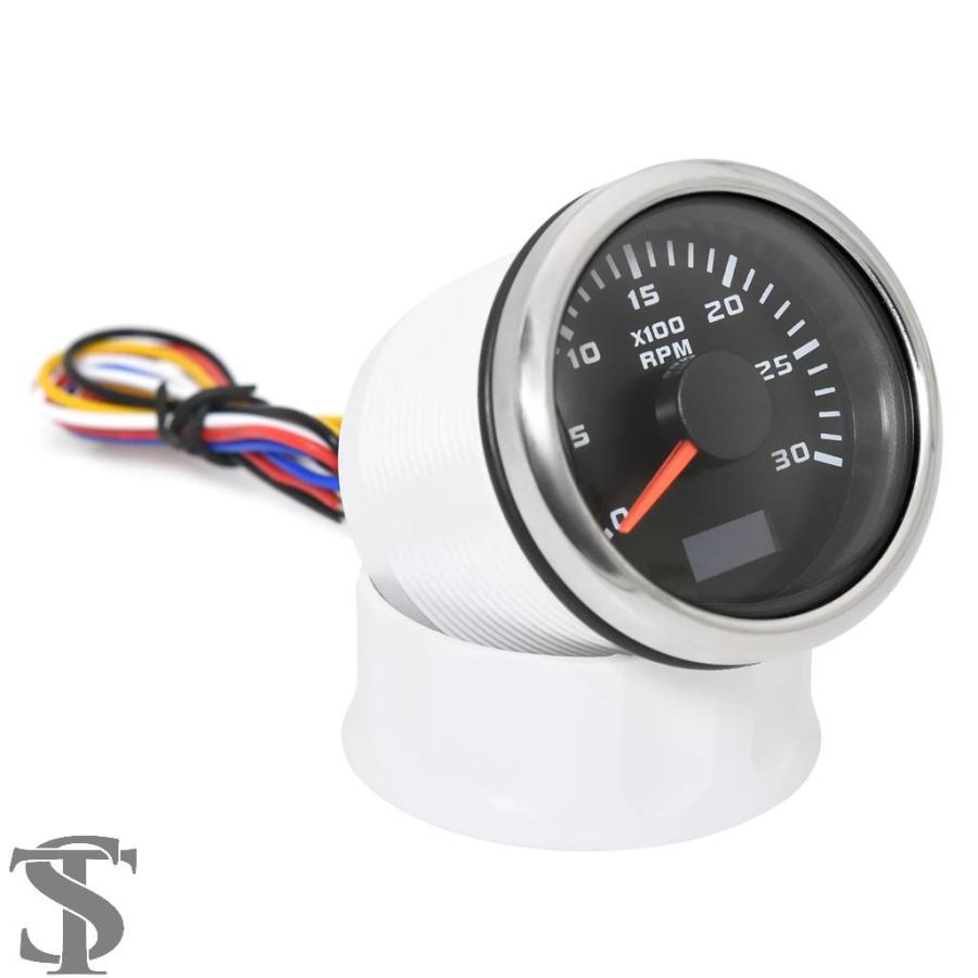 並行輸入品 3000/4000/6000/7000/8000 RPM 52 MMボートタコメーター