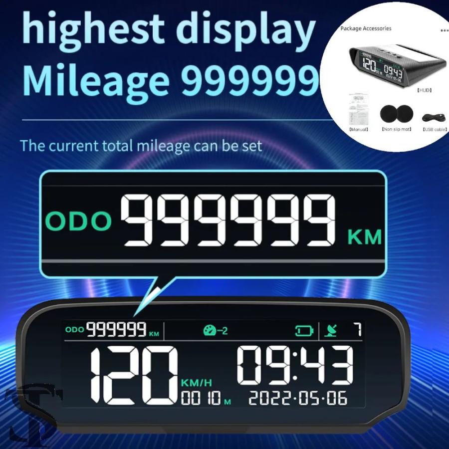 並行輸入品 X100 ソーラー カー HUD GPS ヘッドアップ ディスプレイ