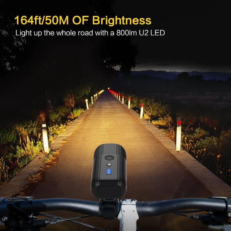 並行輸入品 SHENKEY 4000 MAH 800ルーメン 自転車ライト バイクランプ