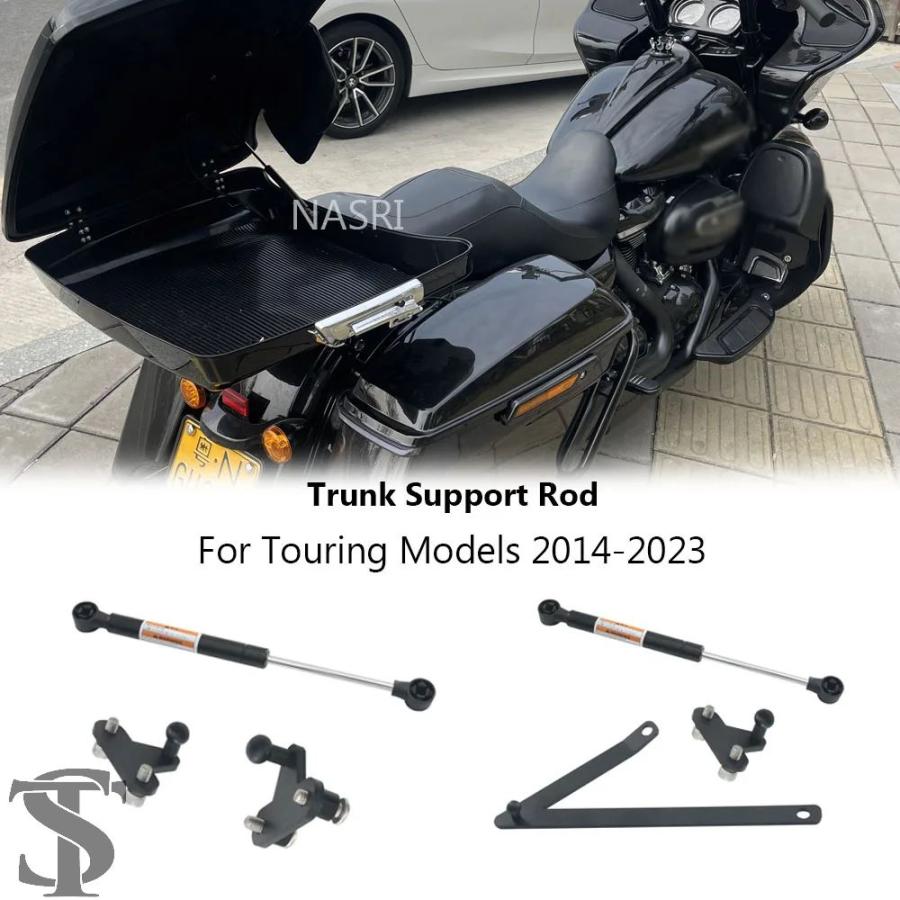 並行輸入品 バイクキングチョップドパックトランクリア油圧サポート
