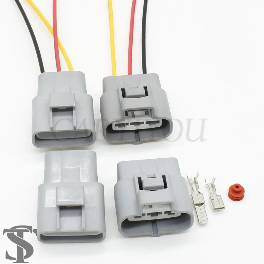 並行輸入品 1セット 3穴自動車用電動ファン制御コネクタ 6189-0165