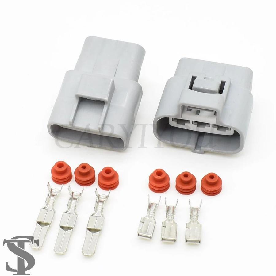 並行輸入品 1セット 3穴自動車用電動ファン制御コネクタ 6189-0165