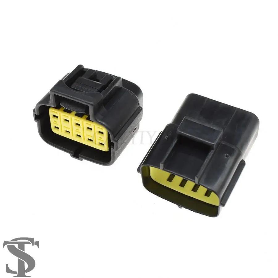 並行輸入品 1セット 10ピン 174657-2 自動車電線防水コネクタ 174655-2 174656-7 車用オスプラグ メスソケット ...