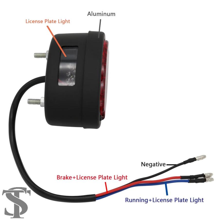 【並行輸入品】キャットアイスタイル ビンテージ LED バイク用テールライト ボバー カフェレーサー用 | ブランド登録なし | 03
