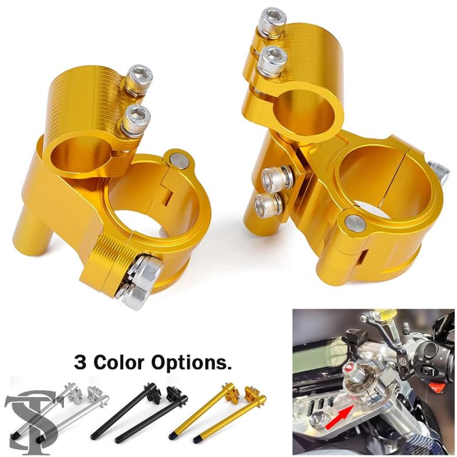 新型ライザー ライズド レギュラー モーターサイクル レーシング クリップオン 並行輸入品 37MM 45MM 51MM 52MM 58MM バイクレーシングライザー 高め