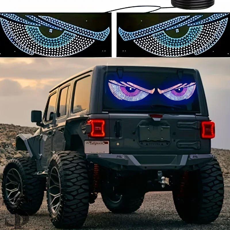 並行輸入品 2025年ダイナミックデビルズアイライトカーステッカーLED