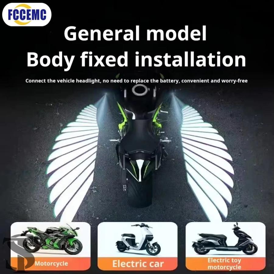 並行輸入品】 2個入り バイク用エンジェルウィング レーザーライト 9