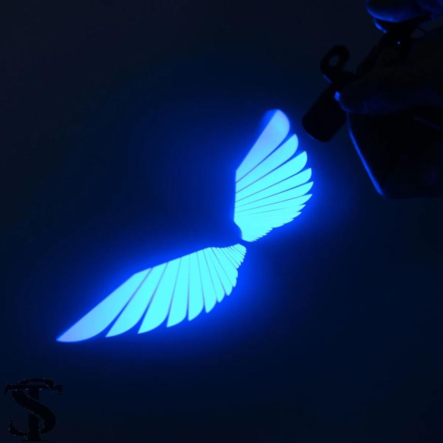 エンジェル 天使の羽 ディスプレイ LED ライト 青 ブルー 人気 エンジェル 天使の羽 ディスプレイ LED ライト 青 ブルー