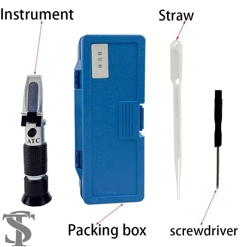 【並行輸入品】 ATC屈折計 不凍液凝固点測定装置 冷却液試験装置 自動車バッテリー屈折計 アドブルー濃度測定装置 エチレングリコール | ブランド登録なし | 02