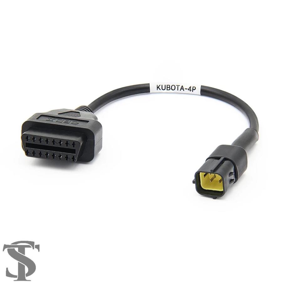 並行輸入品 KUBOTA DIAGMASTER 4ピン - OBDII 16ピン延長ケーブル 4PIN