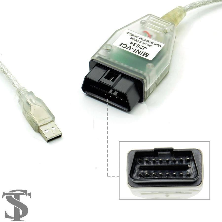 並行輸入品 トヨタTIS TECHSTREAM V18.00.008用ミニVCI FTDI FT232RL