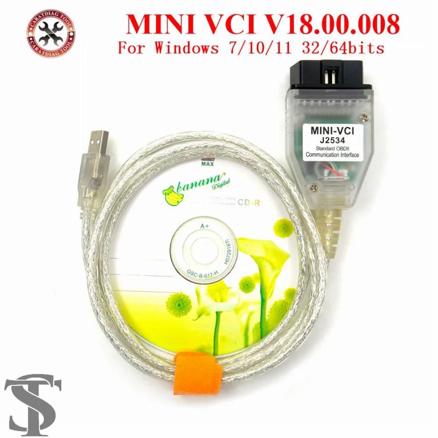 並行輸入品 トヨタTIS TECHSTREAM OBDミニVCI診断ケーブル用MINI VCI