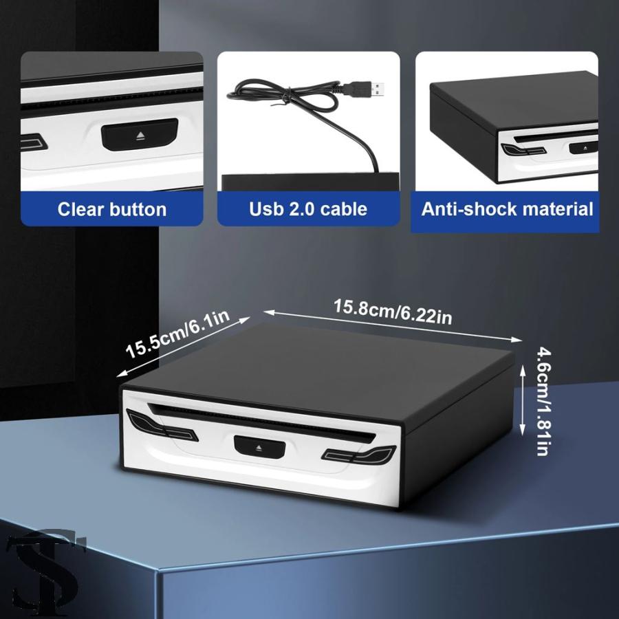 並行輸入品】 車用外付けUSB CDプレーヤー ポータブルCDプレーヤー USB