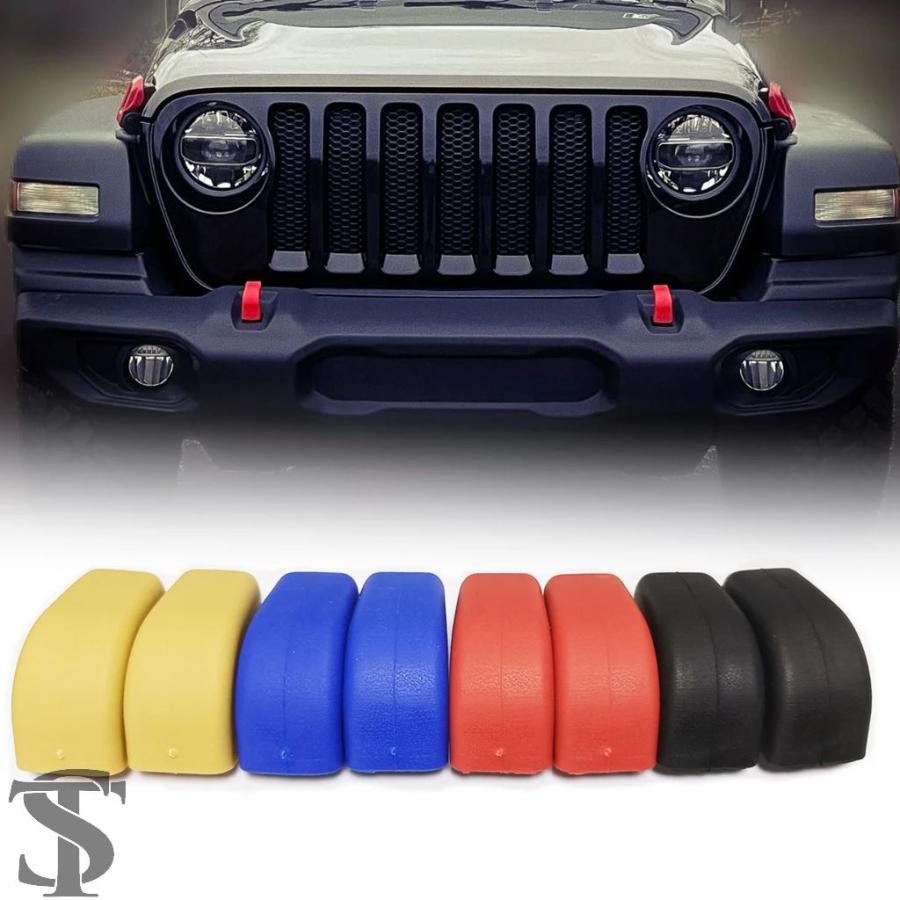 並行輸入品】 フロントバンパー牽引フックゴムカバー ジープ