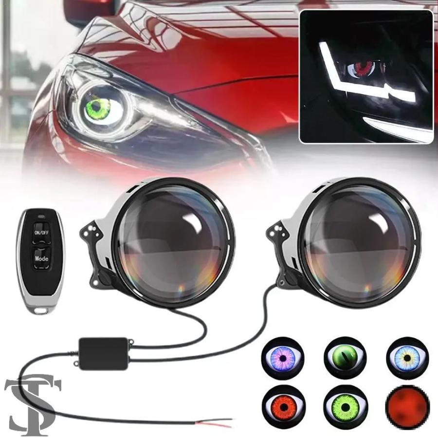 並行輸入品 LEDダイナミックデビルアイスタイルカーライト1.5Wレンズ
