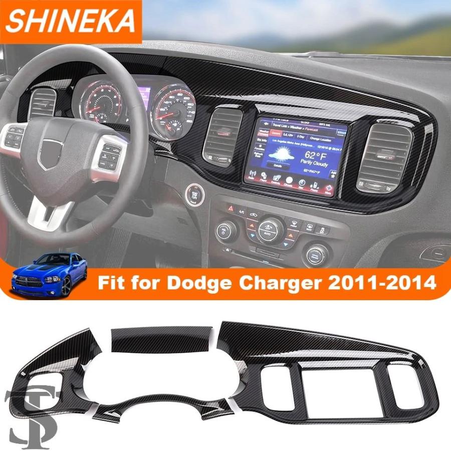 ジープ・ラングラー 3代目 JK 用 車用ハンドルカバー 車のステアリングホイールパネルガーニッシュ ダッシュボードトリムストリップ 用のジープ 用のラングラー JK 2011-2017 用 エアコンスイッチパネルデコレーションカバー