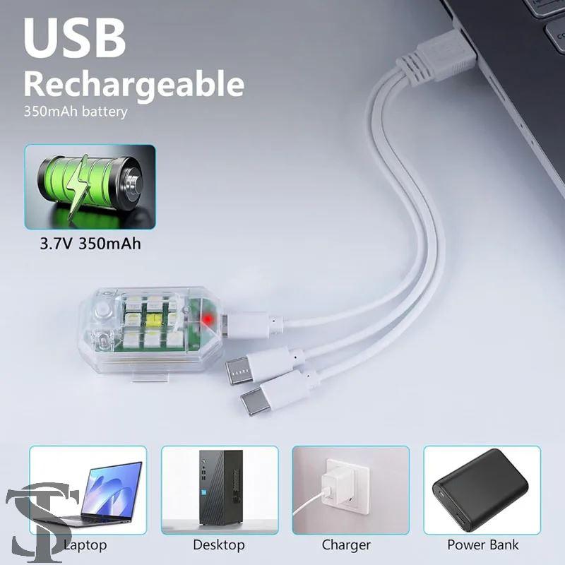 並行輸入品 LEDストロボライト ワイヤレスリモコン 車用 バイク ムード