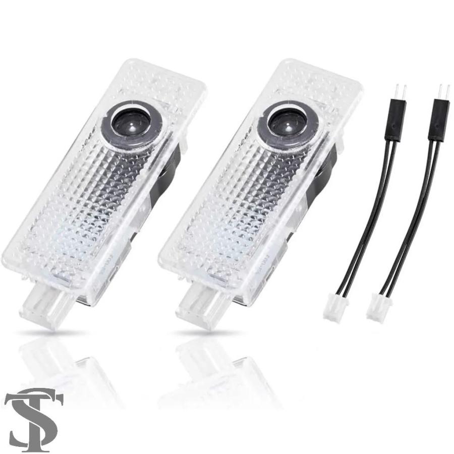2 個 LED プロジェクターライトドアウェルカムランプカーアクセサリーミニクーパー ONE S JCW R55 R56 R50 R53 R60 F55 F56 同胞 | ブランド登録なし
