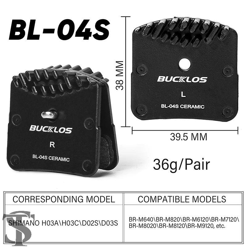 並行輸入品 BUCKLOS セラミック油圧ブレーキパッド 放熱 自転車用