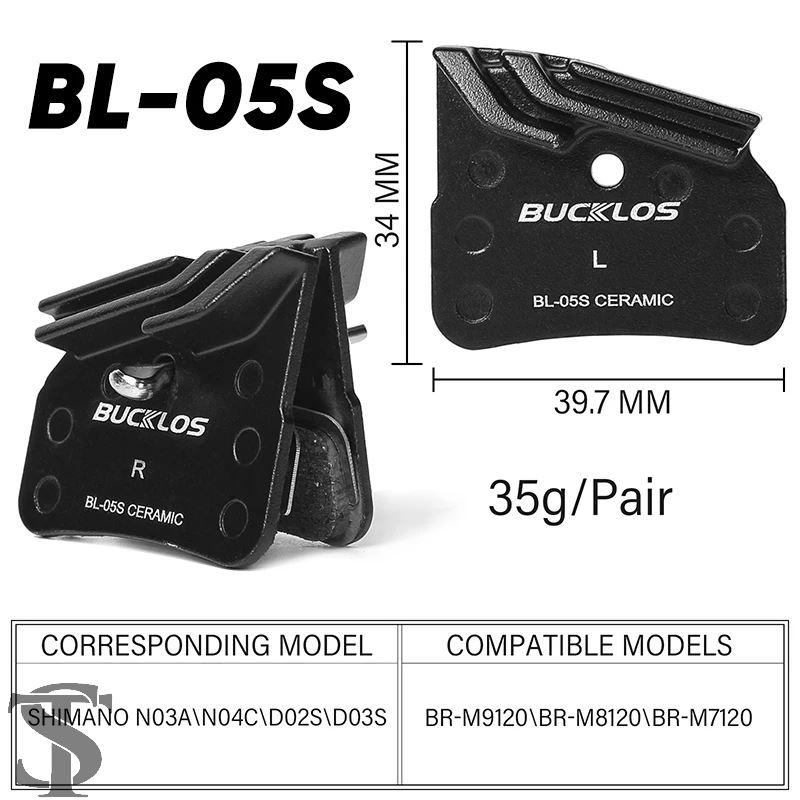並行輸入品 BUCKLOS セラミック油圧ブレーキパッド 放熱 自転車用