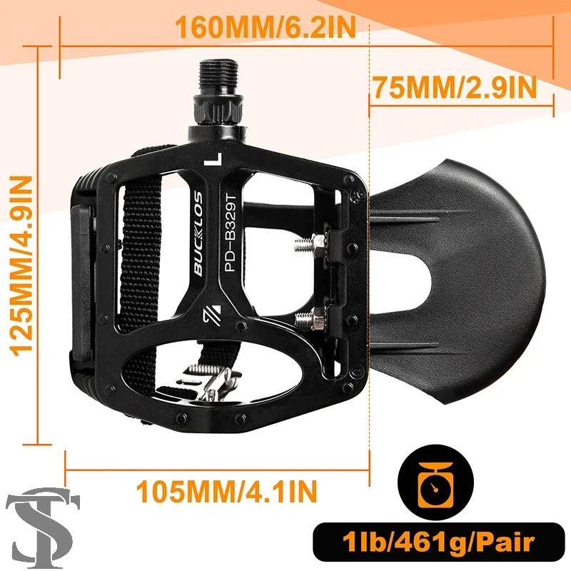 並行輸入品 BUCKLOS PD-B329T インドア用スピニングバイクペダル 9/16