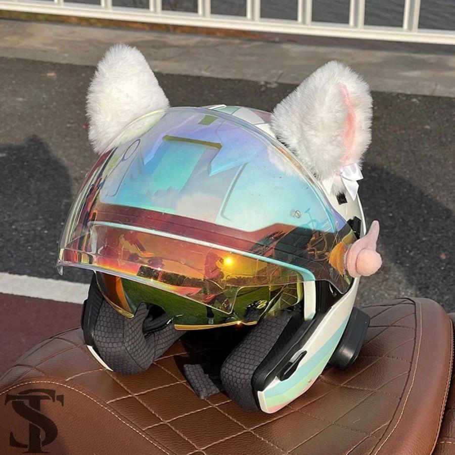 並行輸入品】2個セット バイク用装飾 可愛いぬいぐるみ猫耳