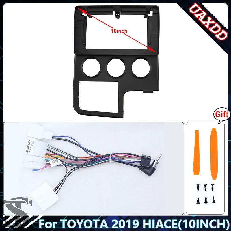 トヨタ ハイエース 2019年 2DINパネル 配線付 並行輸入品 トヨタ 2019 ハイエース 9 10.1 インチ CD ラジオ ステレオ