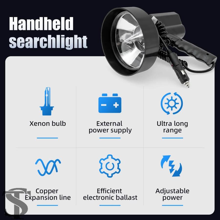 並行輸入品】4/5/7/9 インチハイパワー LED 懐中電灯サーチ