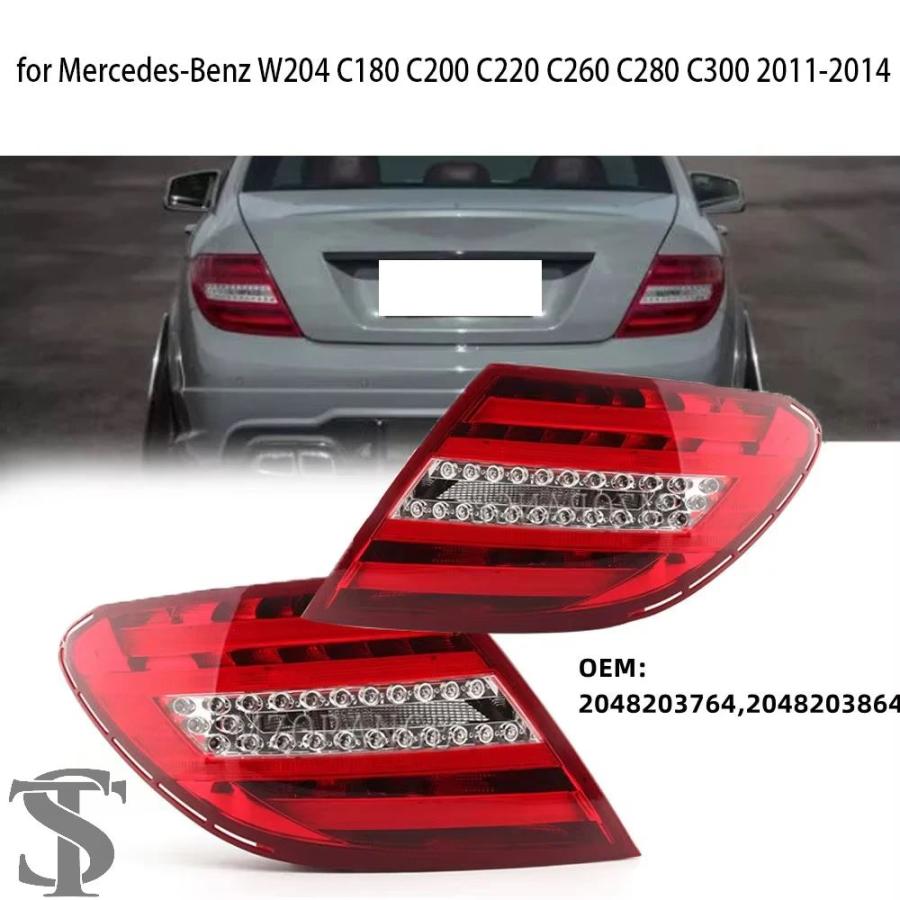 並行輸入品 1 ピース左/右テールライトメルセデスベンツ W204 2011