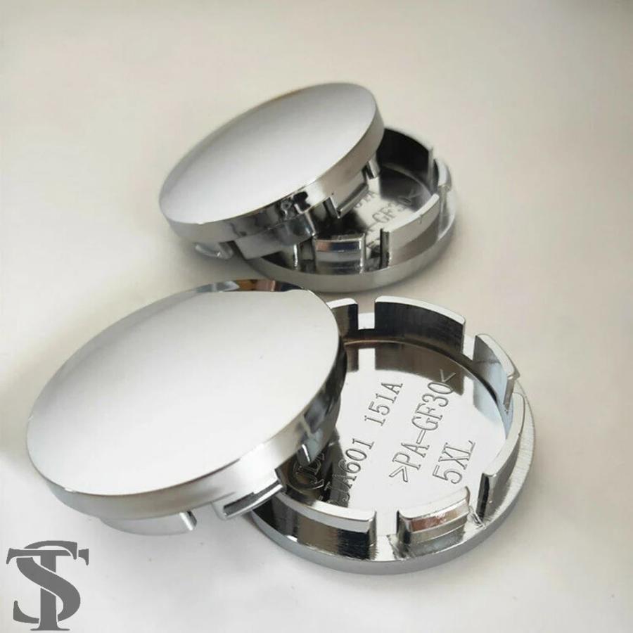 並行輸入品 4 個ブランクホイールハブセンターキャップ 56 MM