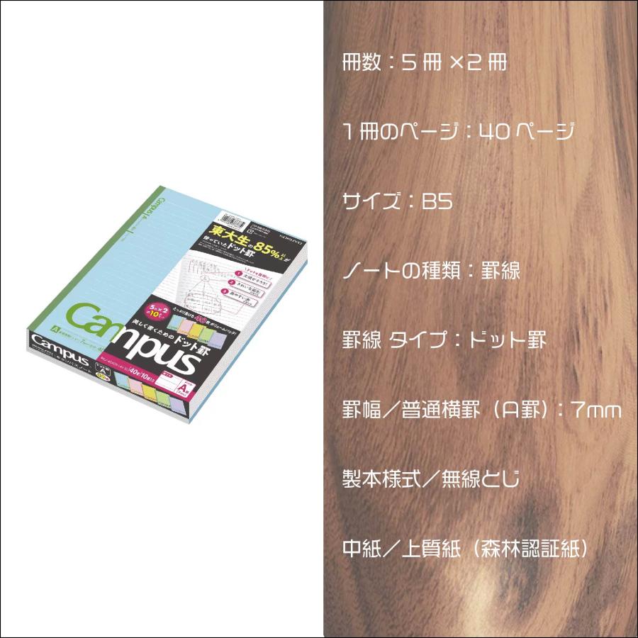 KOKUYO コクヨ Campus キャンパスノート 40枚ページ B5 A罫 KOKUYO コクヨ Campus キャンパスノート 40枚ページ B5 A罫
