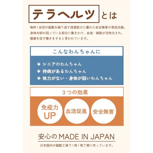 犬 服 ワンピース フリル おしゃれ テラヘルツ シニア犬にも 綿 小型犬 犬の服 ドッグウェア ロゴワンピース（テラヘルツ） トゥトゥココ｜toutoucocoshop｜03