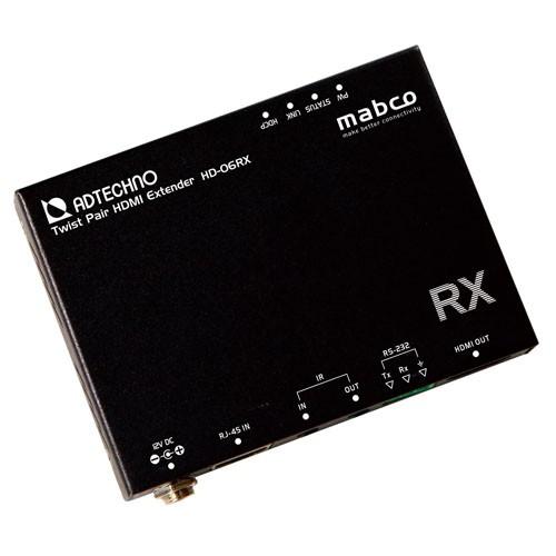エーディテクノ mabco 固定ディスク-06RX HDBaseT HDMIエクステンダー 60m Rx 傍受機のみ ADTECHNO パソコン周辺機器-分配器、切替器