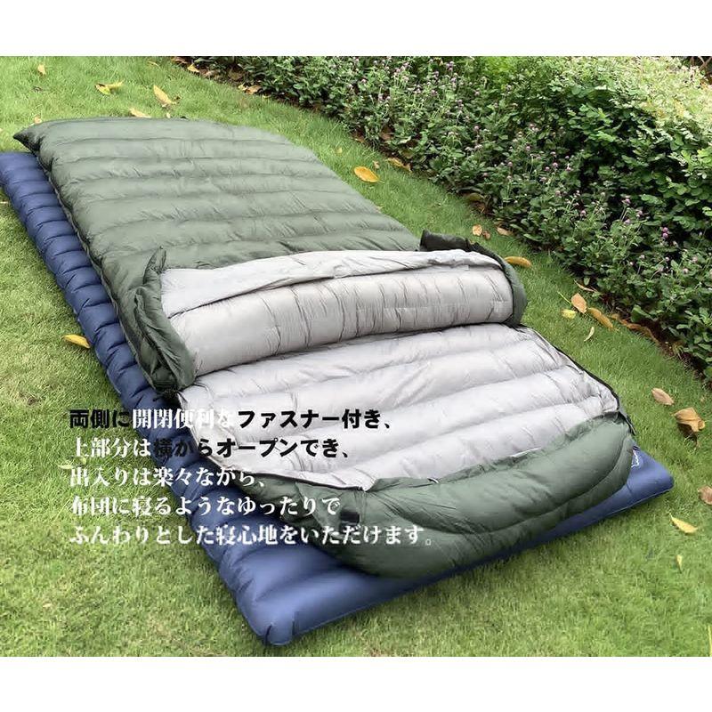 Fengzel Outdoor マミー型二人用寝袋 ダウン率93％ 1000-4000g高級羽毛