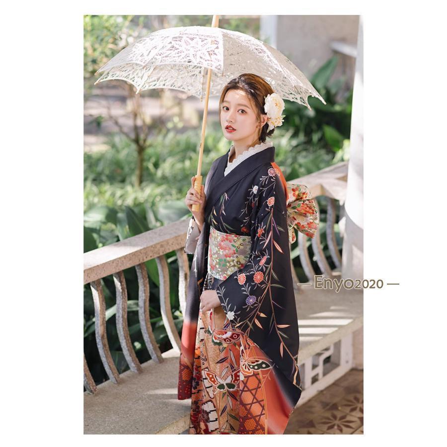 浴衣　レトロ　和傘柄　兵児帯 浴衣レトロ和傘柄兵児帯