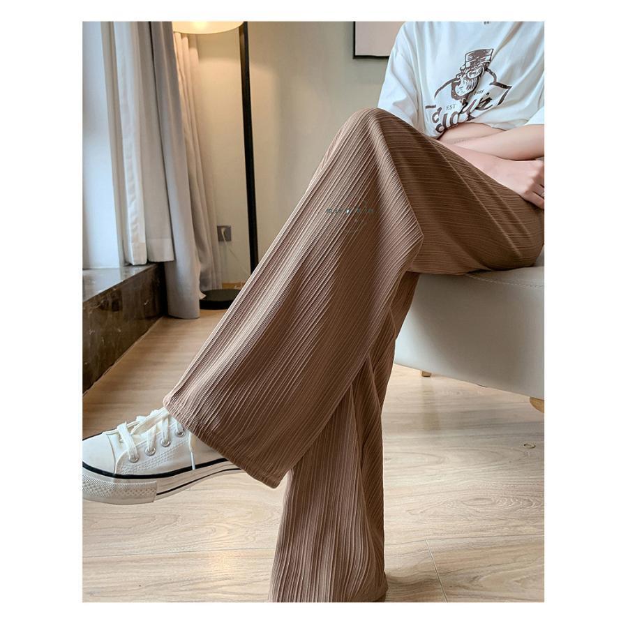 黒パンツ プリーツパンツ ハイウエスト ワイドパンツ レディース 黒パンツ プリーツパンツ ハイウエスト ワイドパンツ レディース