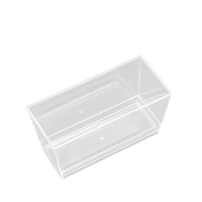 大量　クリアプラスチックデザートカップ　容器　140個 20枚入 使い捨てデザートカップ容器 MR長角140透明 : 厨房キッチンの店